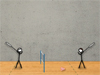 Stick Figure Badminton