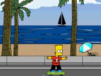 Bart Simpson Skateboarding